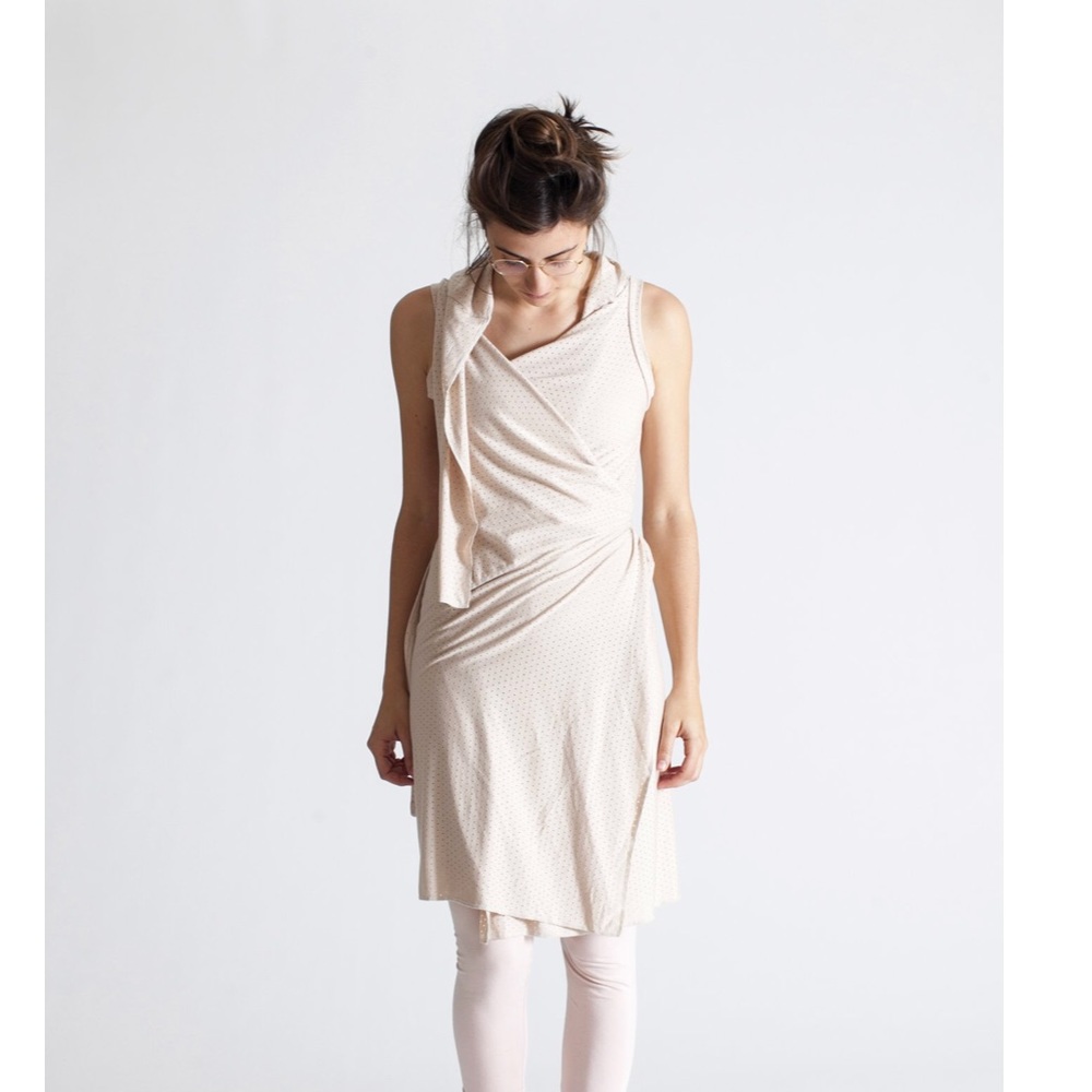 Ripple Yogawear cotton wrap dress NEVER WORN